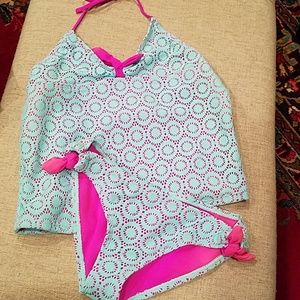 NWT 2pc Raisins Tankini Swimsuit Size 8